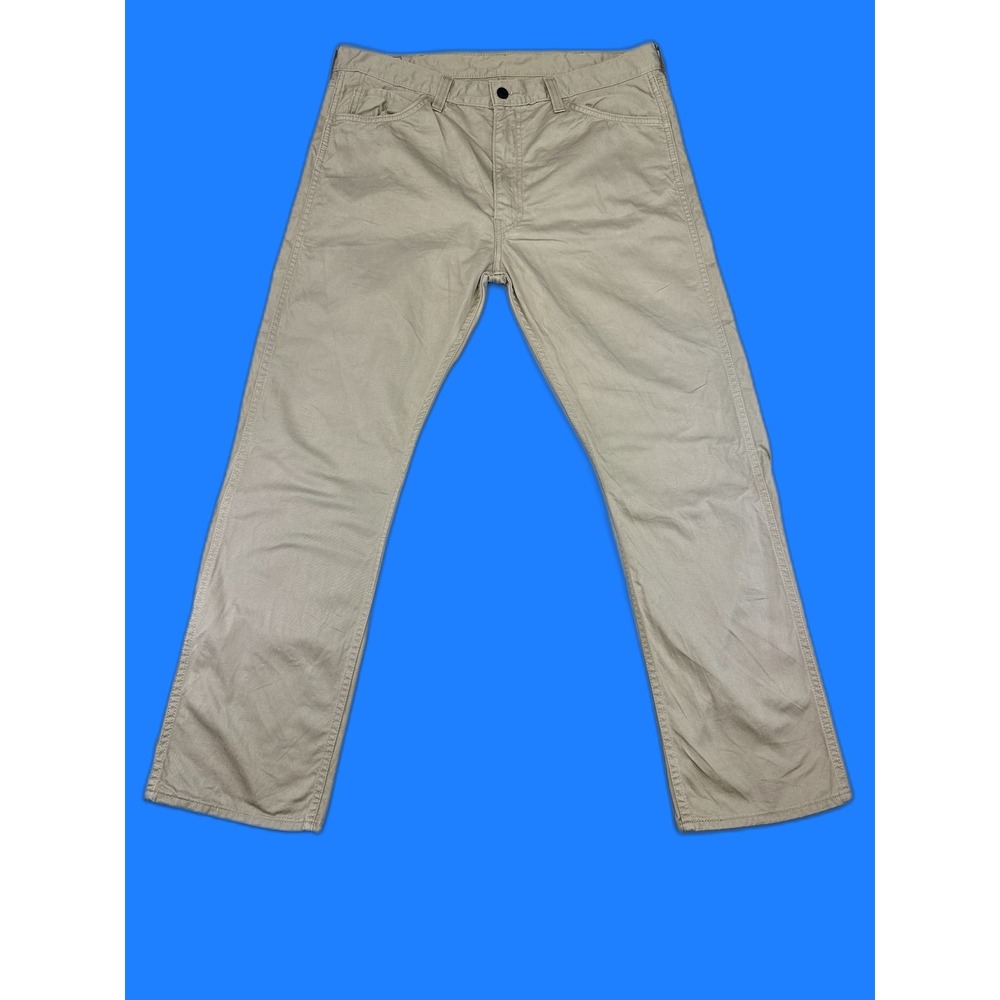 Levi's Chino Pants W38 L30 Beige 100% Cotton Relaxed Fit Standard Men